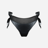 YUNA •• Briefs Transparent Black and White with Side Tie